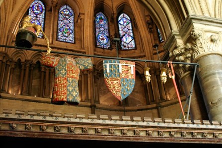 Edward the Black Prince's Funerary Helm, Crest, Tabard, Shield, & Gauntlets