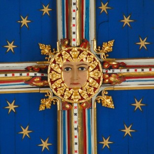 Detail of Carlisle painted ceiling
