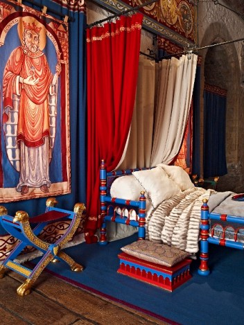 Detail of Henry II's private chamber at Dover Castle