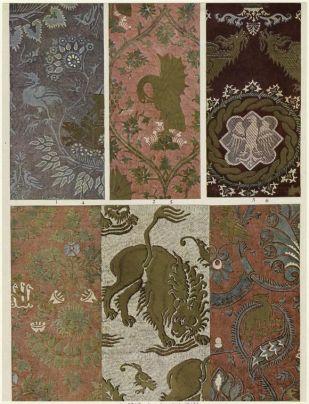 Surviving examples of medieval fabrics