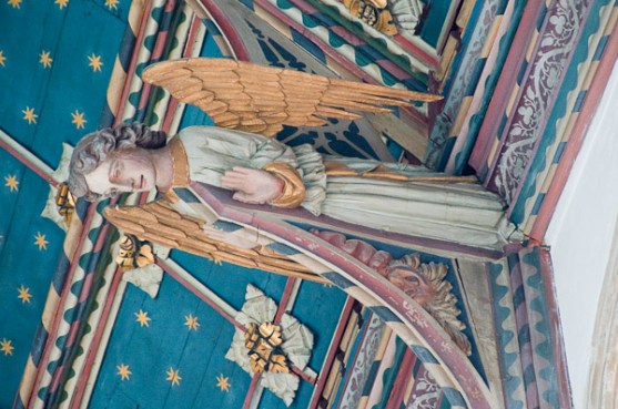 Painted ceiling from St. Edmund's Church, Southwold, England (15th century)